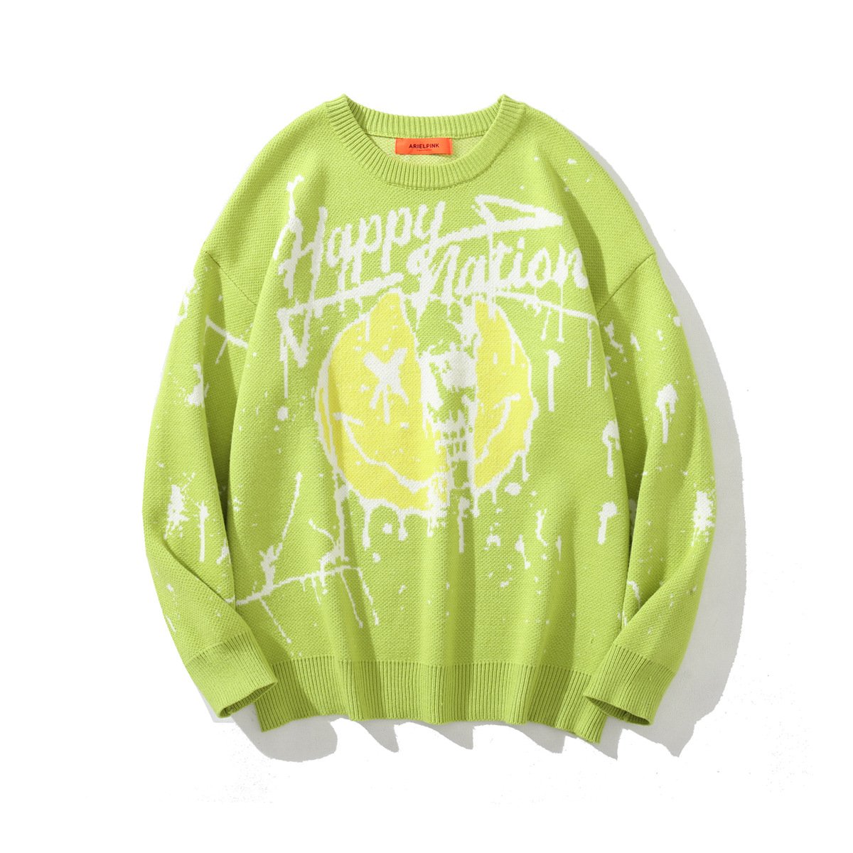 Knitted Crew Neck Sweater in European and American Style