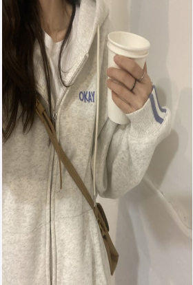 Autumn Zipper Hooded Sweater (Thin Coat)