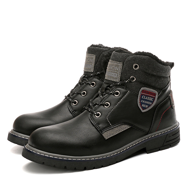 Men's High Top European Style Outdoor Snow Boots
