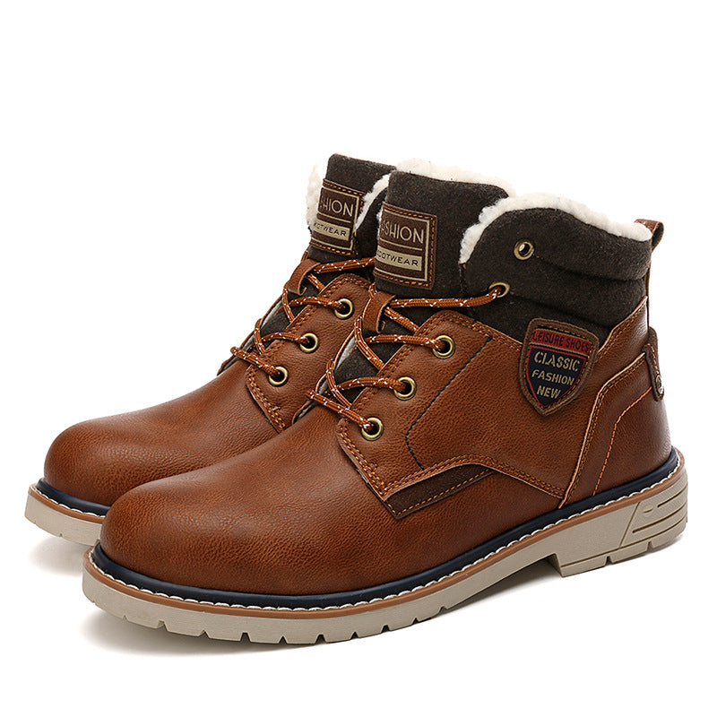 Men's High Top European Style Outdoor Snow Boots