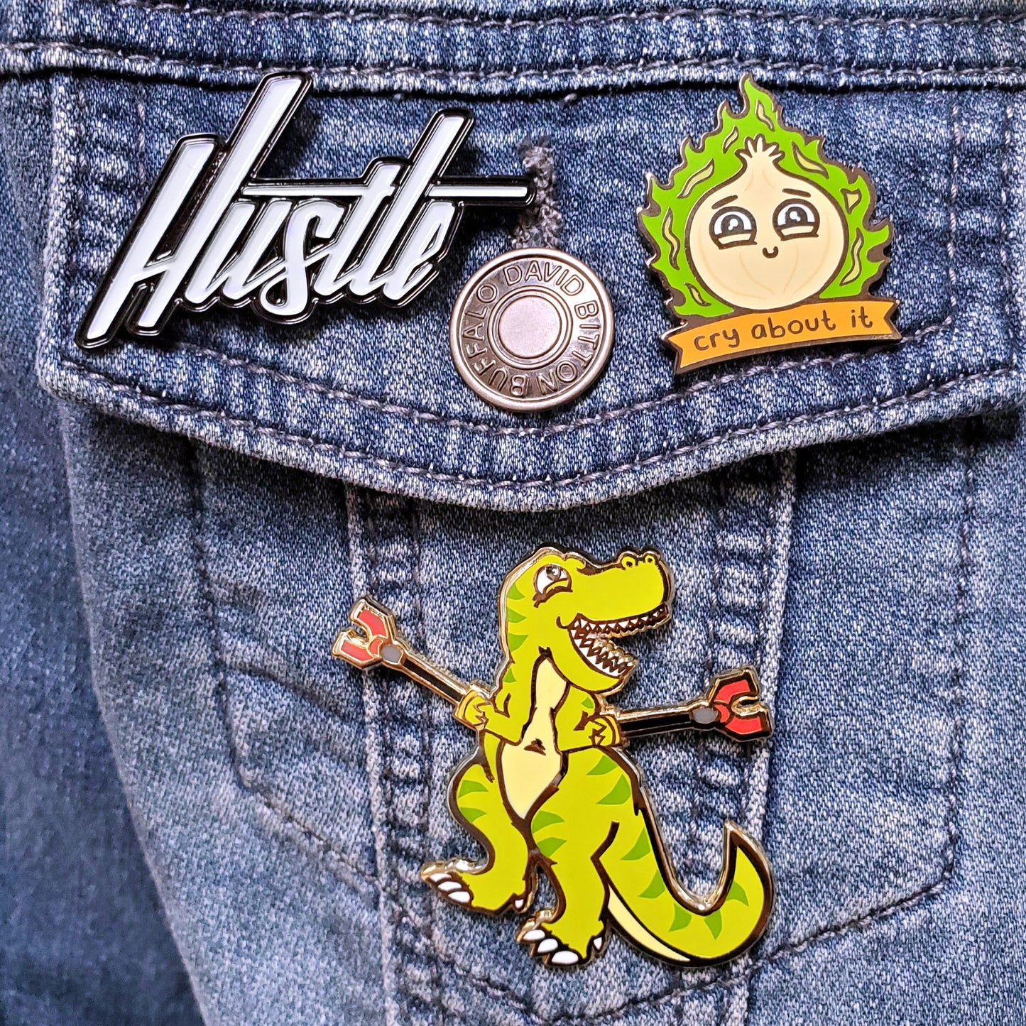 Unstoppable T-Rex Pin