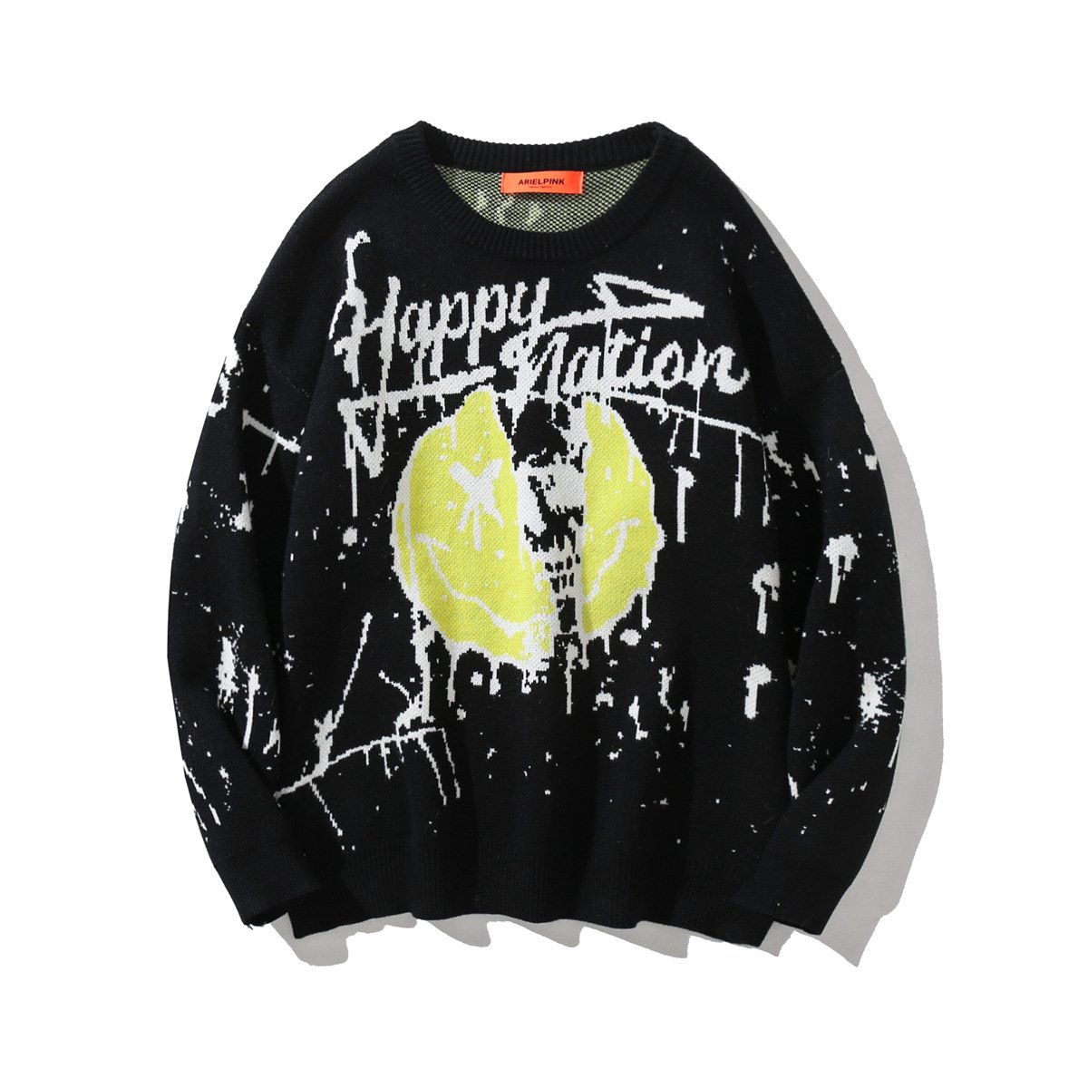 Knitted Crew Neck Sweater in European and American Style