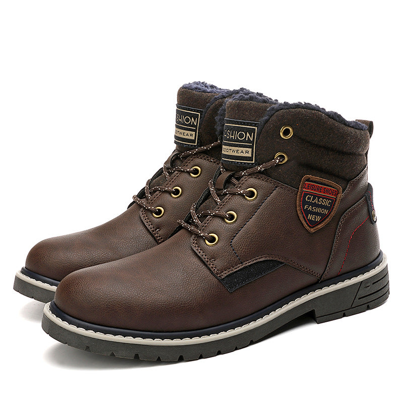 Men's High Top European Style Outdoor Snow Boots