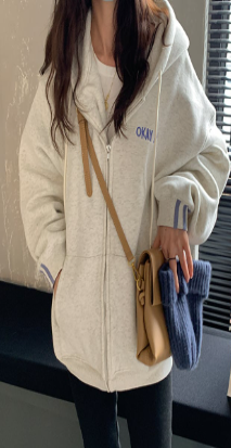 Autumn Zipper Hooded Sweater (Thin Coat)