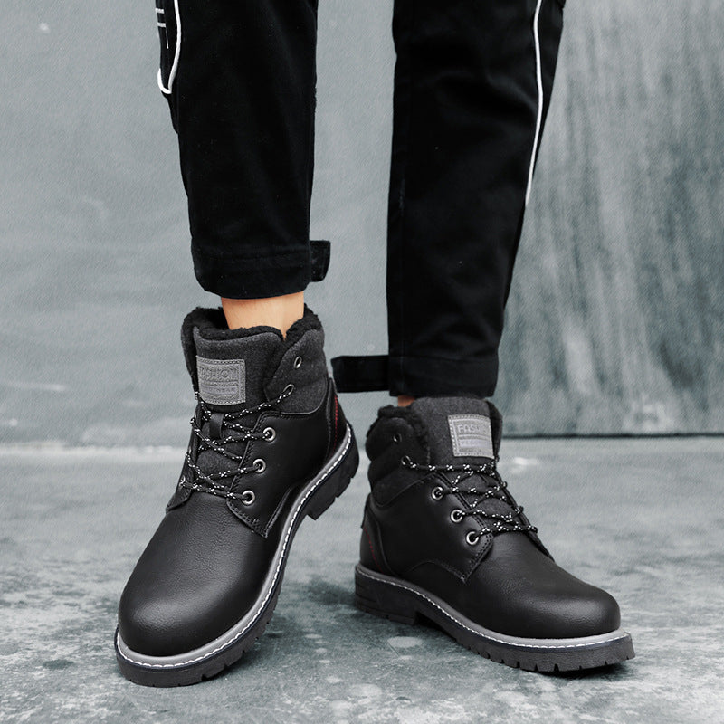 Men's High Top European Style Outdoor Snow Boots