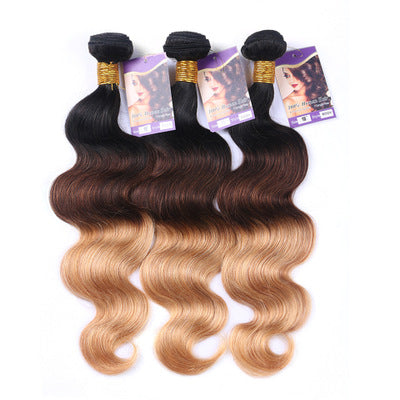 Real Hair Wig with Natural Hair Curtain